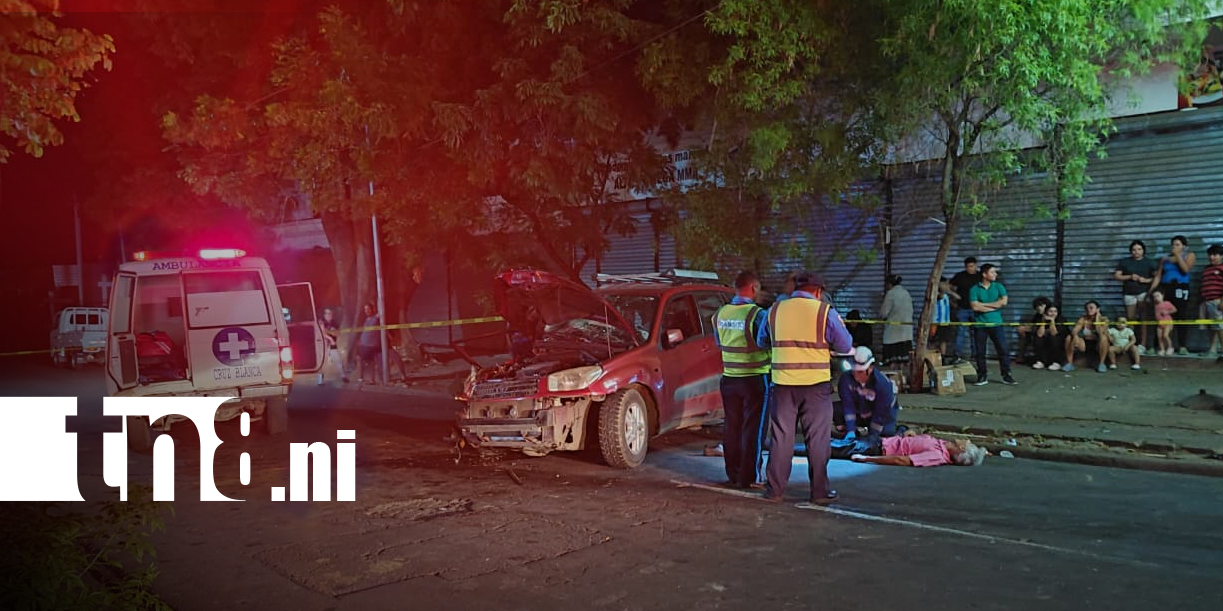 Foto: Fatal choque deja dos fallecidos en el barrio San Judas, Managua/TN8