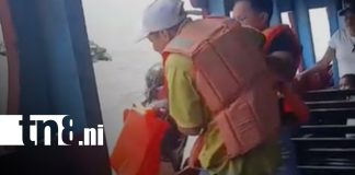Foto: Mujer cae al Lago Cocibolca y es rescatada durante viaje a Ometepe/TN8