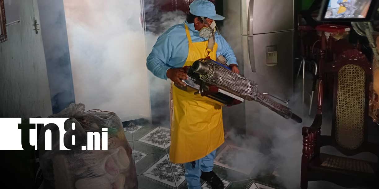 Foto: Managua intensifica lucha contra el dengue con fumigaciones en el barrio Benedicto Valverde/TN8