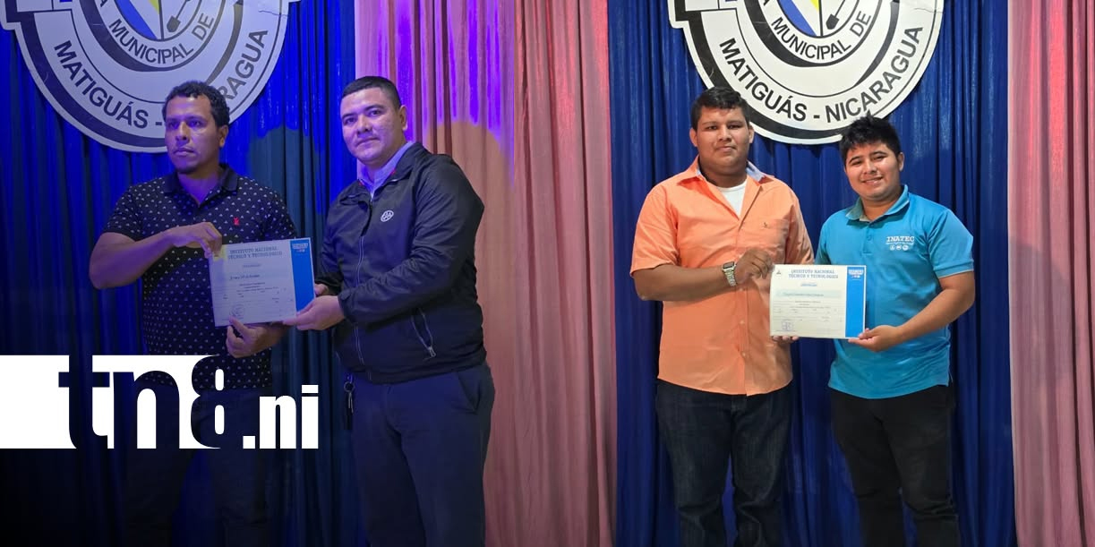 Foto: INATEC certifica nuevos técnicos en Matiguás/TN8