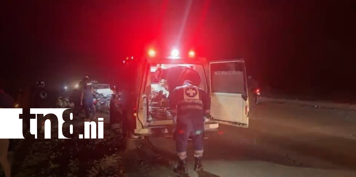 Foto: Dos accidentes casi simultáneos dejan cuatro lesionados en Managua/TN8