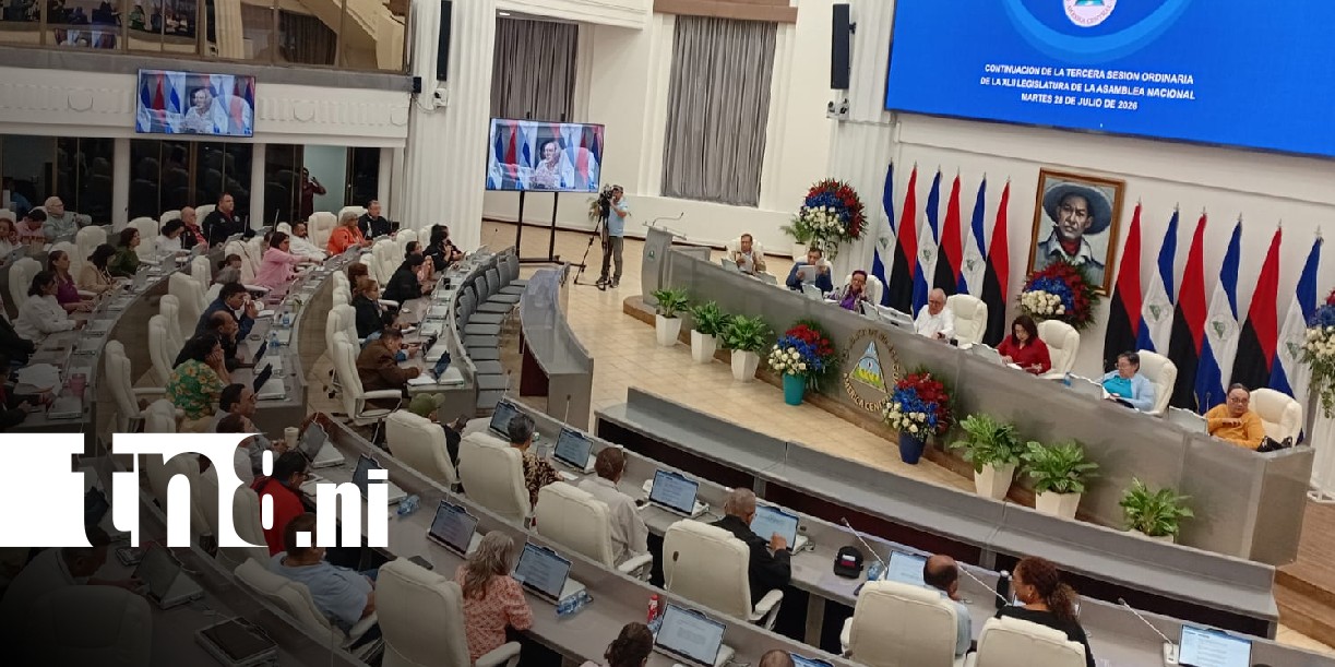 Foto: Sesión parlamentaria en Nicaragua / TN8