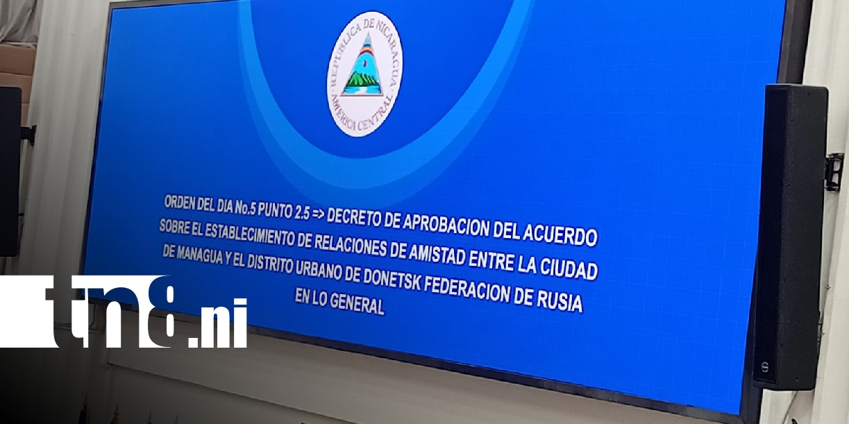 Foto: Acuerdo de hermandad entre las ciudades de Managua y Donetsk