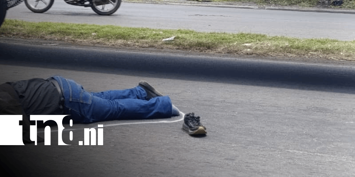 Foto: Mortal accidente de tránsito en sector de ENABAS, en Managua / TN8
