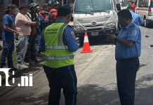 Foto: Mortal accidente de tránsito en sector de ENABAS, en Managua / TN8