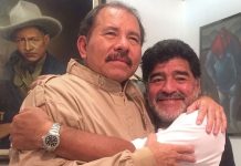 Maradona y Nicaragua: el abrazo con el Comandante Daniel Ortega que quedó para la historia Foto: Maradona y el Comandante Daniel Ortega