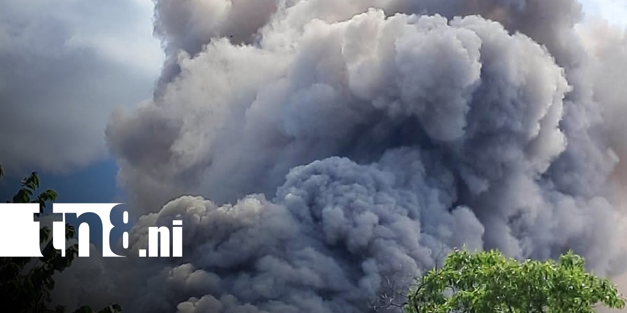 Foto: Volcán Telica registra emisión de gases y cenizas / TN8