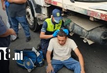 Insólito accidente con un mecate deja a un hombre lesionado en la carretera a Masaya Foto:Insólito accidente en la carretera a Masaya deja a un hombre lesionado/TN8