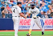 Jonrón de Mullins en la 8VA entrada impulsa a Rays sobre Rangers rays, cedric, mullins, tampa,