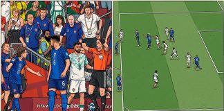 Foto: Decisión polémica de gol anulado a Croacia vs Portugal