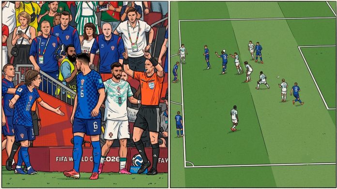 Foto: Decisión polémica de gol anulado a Croacia vs Portugal Foto: Decisión polémica de gol anulado a Croacia vs Portugal