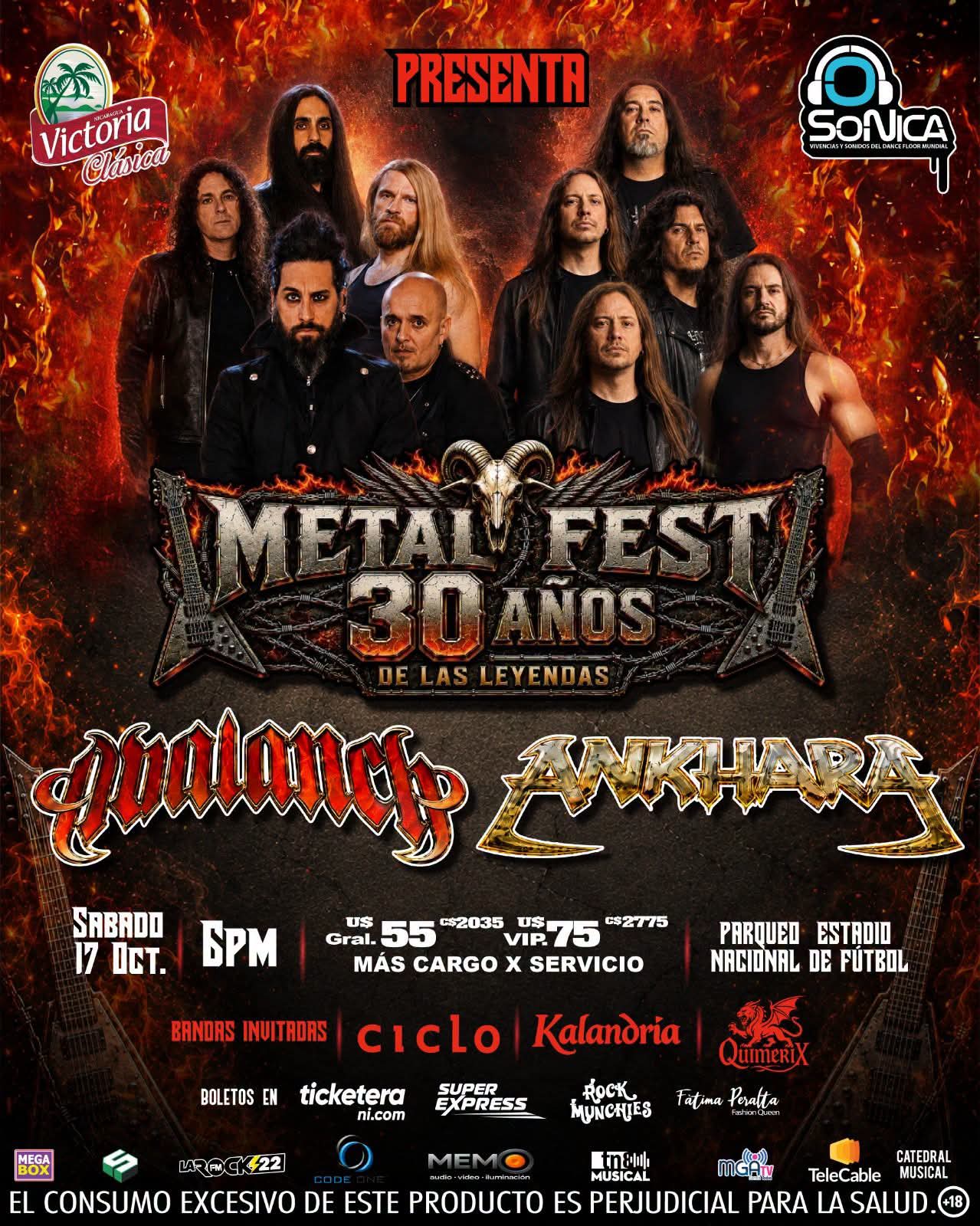 Foto: Avalanch y Ankhara harán vibrar Nicaragua con una histórica noche de metal/Cortesía