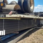Foto: Susto en carretera a León: camión termina volcado /TN8