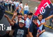Miles de familias de Masaya celebran el 47/19 con multitudinaria diana Foto: Ambiente de celebración del 47/19 desde Masaya / TN8