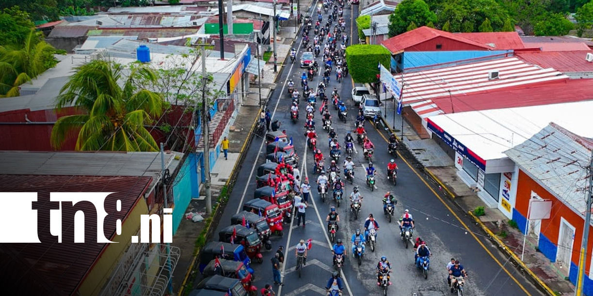 Foto: Ambiente de celebración del 47/19 desde Masaya / TN8