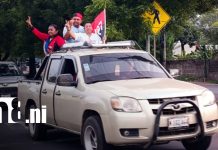 Centenares de familias celebran el 47/19 con una diana en Managua Foto: Diana de celebración de la Revolución Popular Sandinista en Managua / TN8