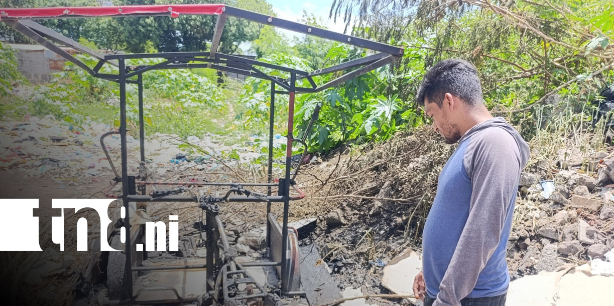 Foto: Robo y quema de caponera en Managua / TN8