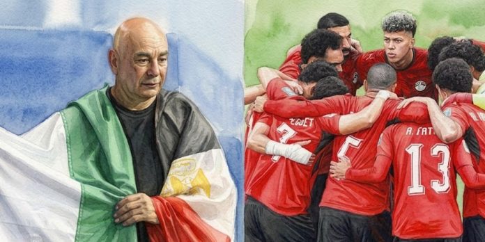 Foto: Entrenador de Egipto y su apoyo a Palestina Foto: Entrenador de Egipto y su apoyo a Palestina
