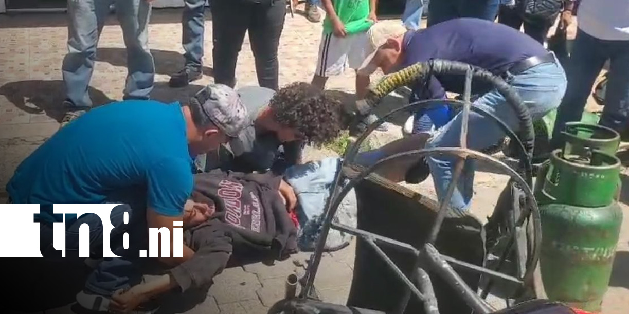 Foto: Accidente con repartidor de gas en Estelí / TN8