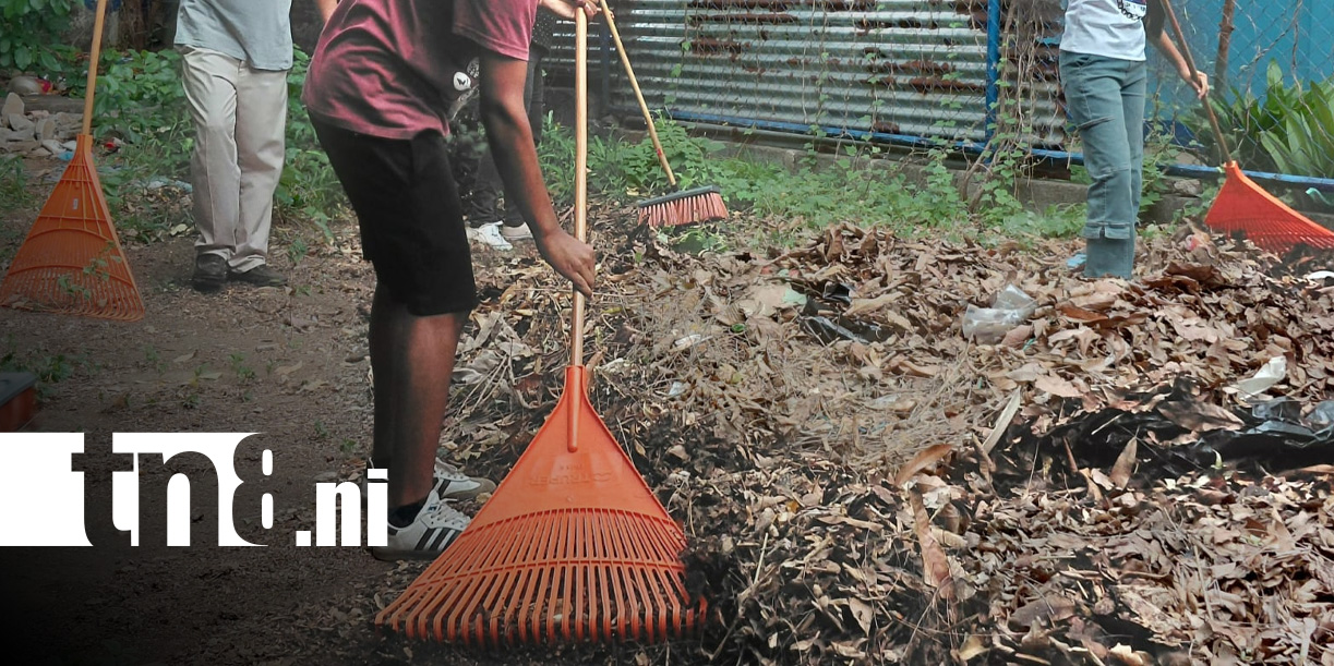 Foto: Limpieza en Managua / TN8