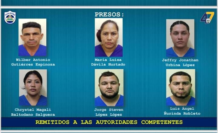 Foto: Captura de sujetos por tráfico de drogas en Nindirí, Masaya, gracias a acciones de la Policía Nacional