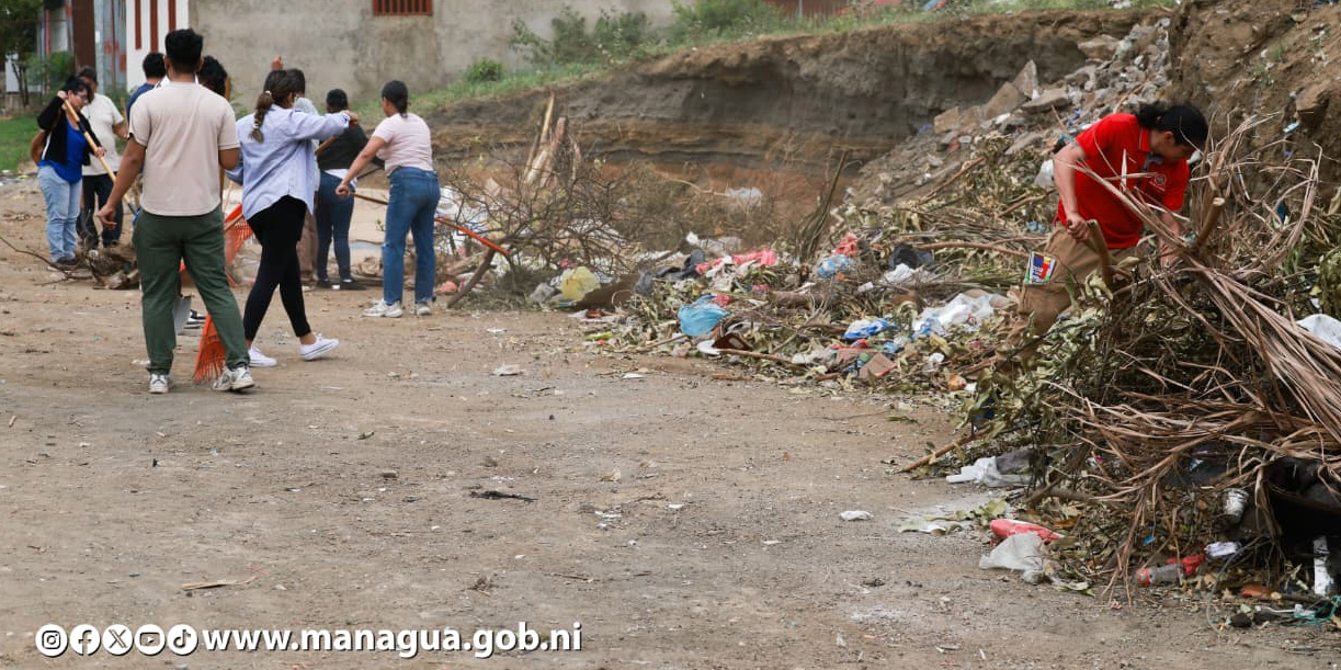 Foto: Campaña en Managua para eliminar botaderos ilegales / TN8