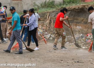 Managua: En un solo día, vecinos retiran basura equivalente a nueve meses de residuos Foto: Campaña en Managua para eliminar botaderos ilegales / TN8