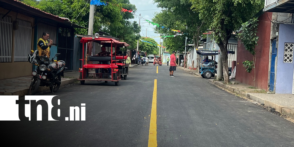 Foto: Nuevas calles en Managua / TN8