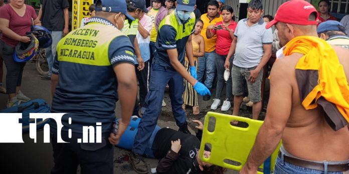 Foto: Fuerte accidente de tránsito en zona de Las Colinas, Managua / TN8 Foto: Fuerte accidente de tránsito en zona de Las Colinas, Managua / TN8