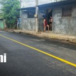 Foto: Nuevas calles en el barrio Luis Alfonso 2, en Managua / TN8