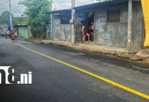 Foto: Nuevas calles en el barrio Luis Alfonso 2, en Managua / TN8