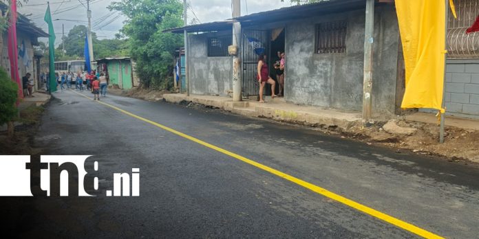 Foto: Nuevas calles en el barrio Luis Alfonso 2, en Managua / TN8 Foto: Nuevas calles en el barrio Luis Alfonso 2, en Managua / TN8