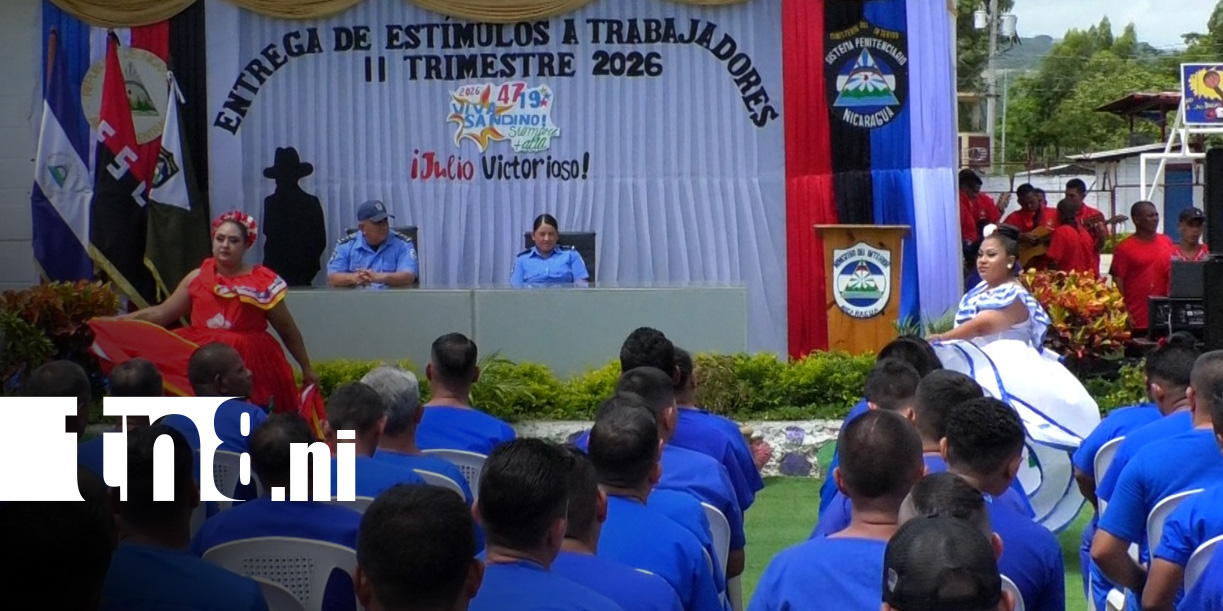 Foto: Reconocimientos al Sistema Penitenciario de Waswalí, Matagalpa / TN8