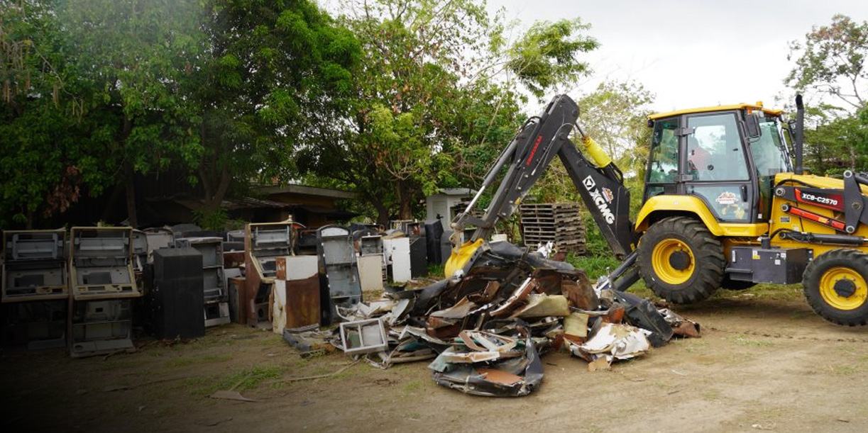 Foto: Destrucción de tragamonedas en Nicaragua