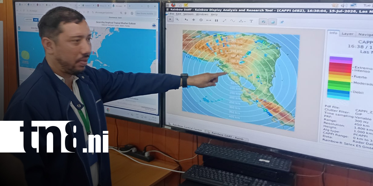 Foto: Pronóstico del clima en Nicaragua / TN8