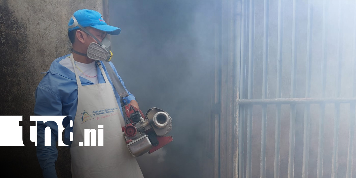 Foto: Fumigación en Managua / TN8