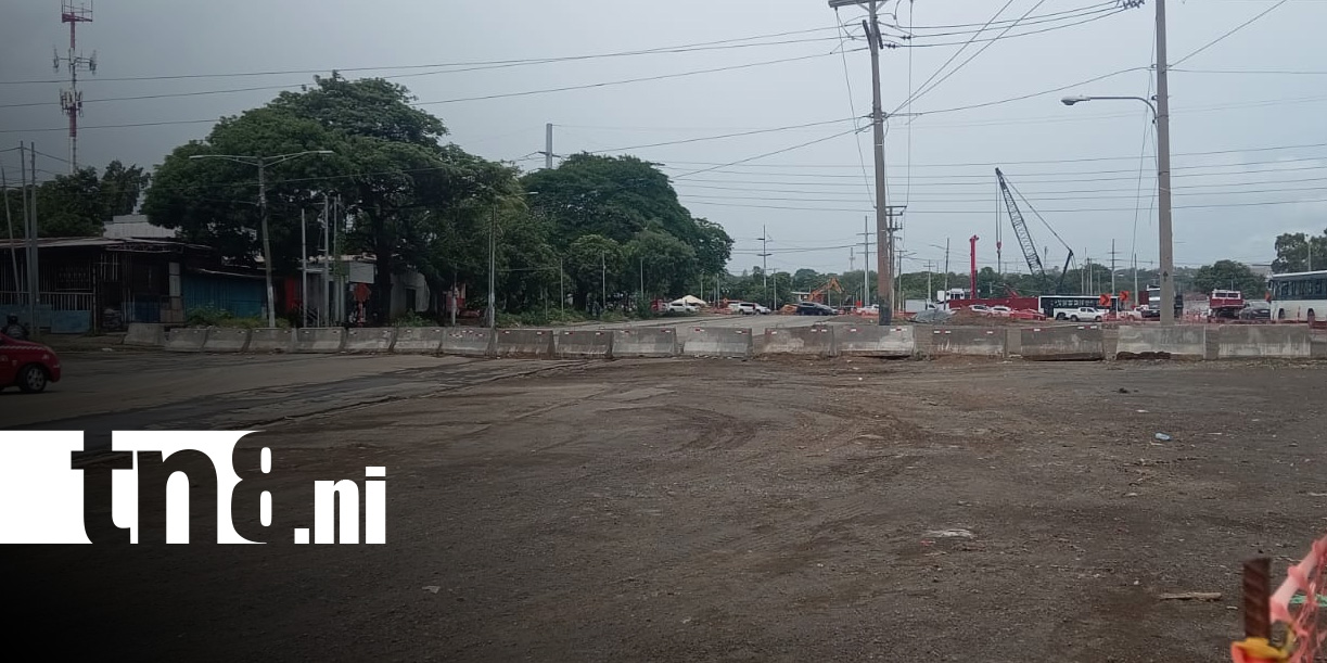 Foto: Nuevo desvío en Managua por obras de la Pista Héroes de la Insurrección / TN8
