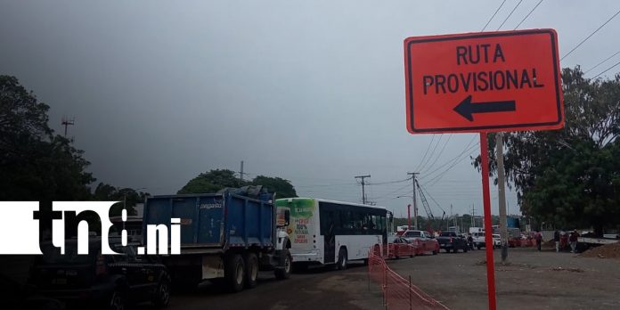 Foto: Nuevo desvío en Managua por obras de la Pista Héroes de la Insurrección / TN8