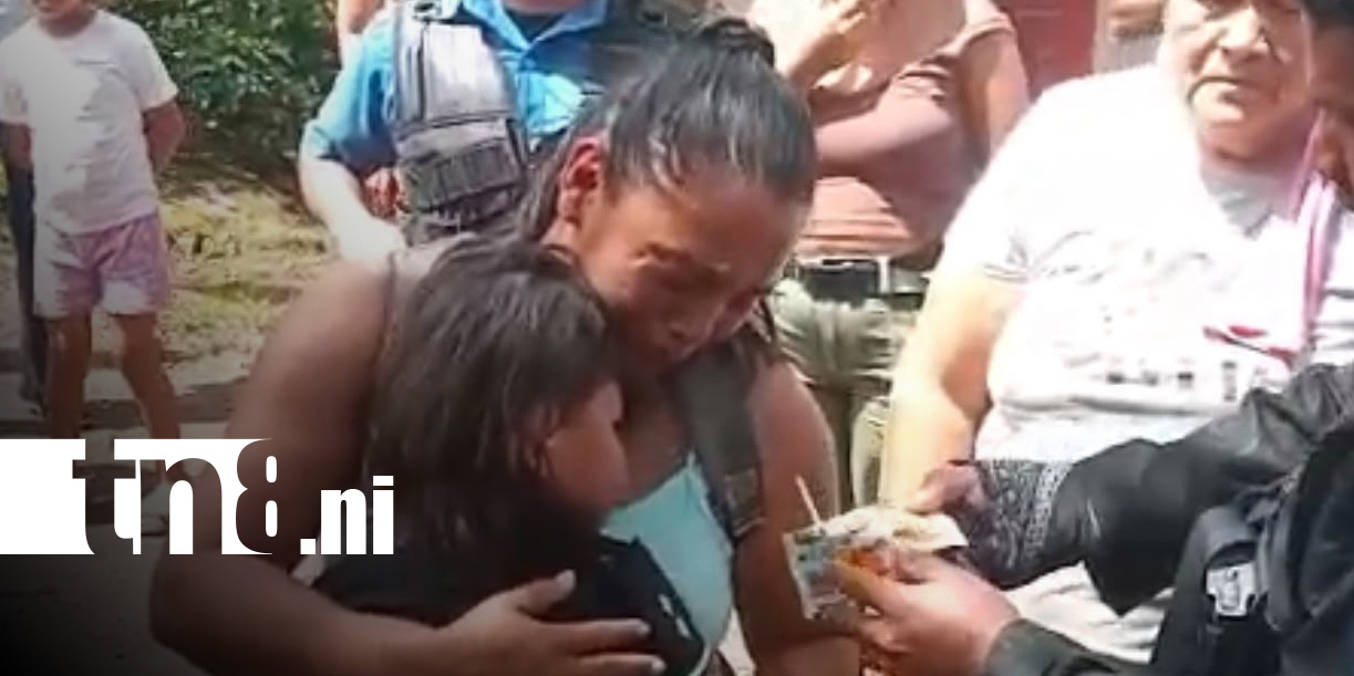Foto: Apareció sana y salva la niña que había desaparecido en Santa María de Pantasma, Jinotega / TN8