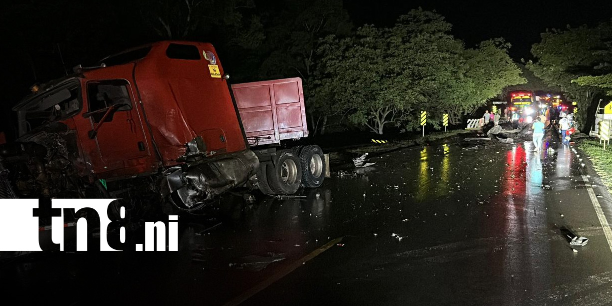 Foto: Brutal accidente con camiones en Chontales / TN8