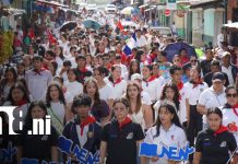 Estudiantes en Somoto, Madriz, rinden homenaje a la gesta histórica de los héroes estudiantiles Foto: Homenaje a estudiantes en Somoto, Madriz / TN8