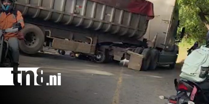Foto: Aparatoso accidente con góndola en San Rafael del Sur / TN8 Foto: Aparatoso accidente con góndola en San Rafael del Sur / TN8