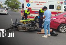 Foto: Fuerte accidente de tránsito cerca de Club Terraza, Managua / TN8