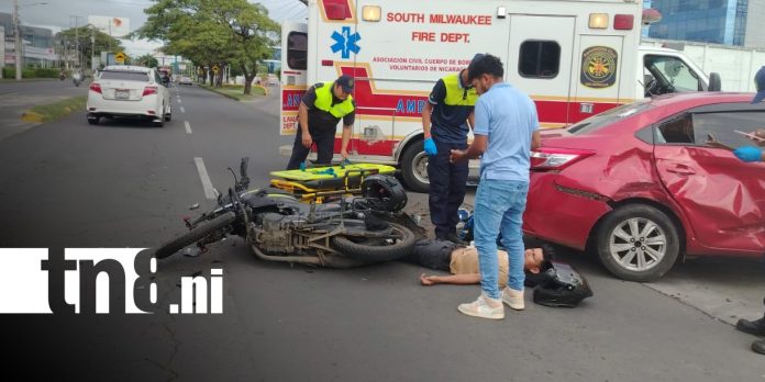 Foto: Fuerte accidente de tránsito cerca de Club Terraza, Managua / TN8