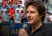 Tom Cruise emociona con un mensaje de unidad en la final del Mundial 2026 Foto: Tom Cruise en la final de la Copa del Mundo