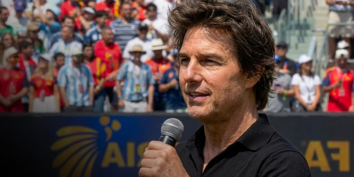 Foto: Tom Cruise en la final de la Copa del Mundo Foto: Tom Cruise en la final de la Copa del Mundo
