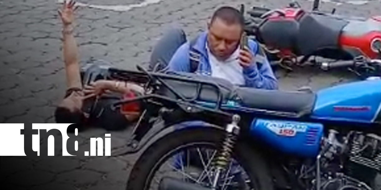Foto: Accidente entre motos en Linda Vista, Managua / TN8