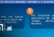 Foto: Capturas en Nueva Segovia: Policía detiene a siete personas/TN8