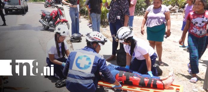 Foto: Mujer queda lesionada tras atropello en Estelí/TN8 Foto: Mujer queda lesionada tras atropello en Estelí/TN8