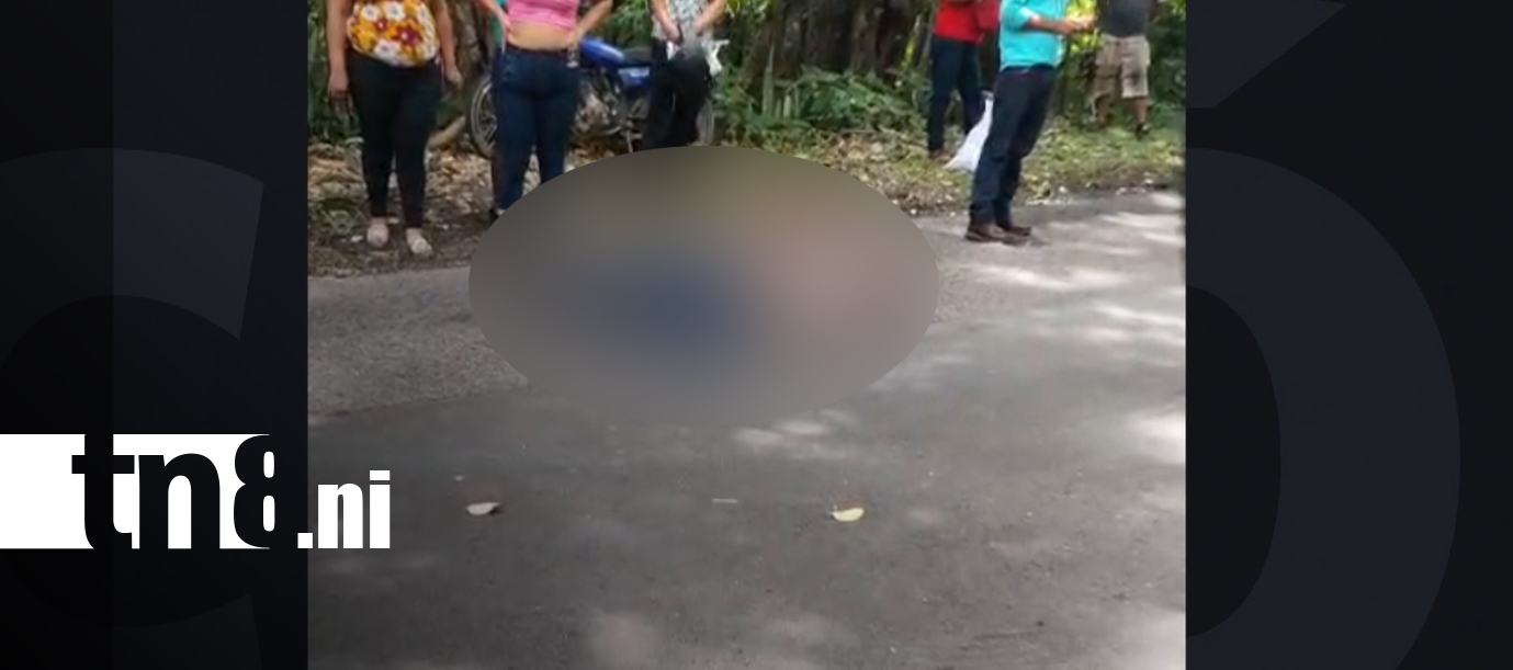 Foto: Motociclista muere en accidente de tránsito en la carretera Matagalpa - La Dalia/TN8